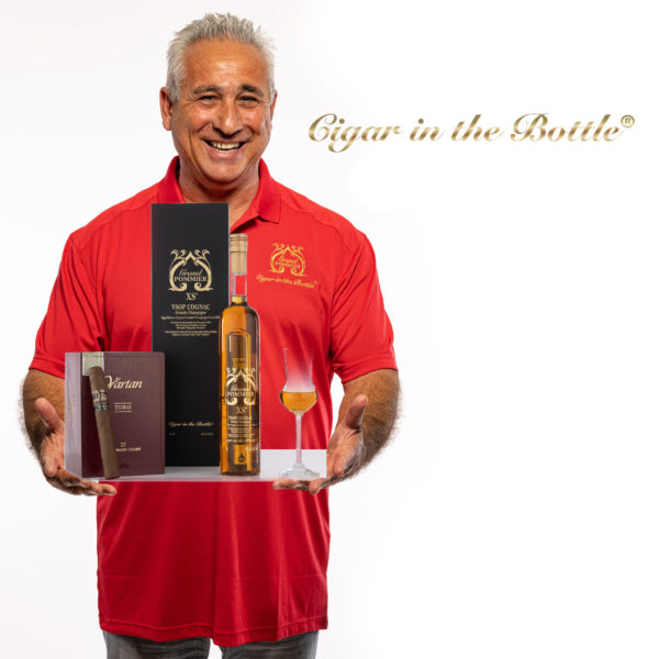 Cigar in the Bottle Red Polo Shirt