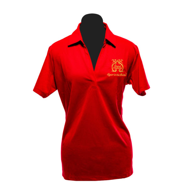 Cigar in the Bottle Grand Pommier Women’s Red Polo Shirt | Cigar in the ...