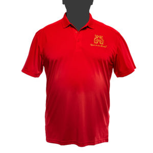 Cigar in the Bottle Red Polo Shirt